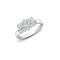 18ct White 0.50ct Natural Diamond Boat Ring