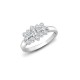 18ct White 0.50ct Natural Diamond Boat Ring