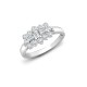 18ct White 1.00ct Natural Diamond Boat Ring