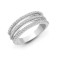 18ct White 0.63ct Natural Diamond Ring