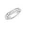 18ct White 0.87ct Princess Cut & Baguette Natural Diamond Ring