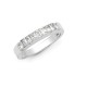 18ct White 0.87ct Princess Cut & Baguette Natural Diamond Ring