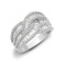 18ct White 1.83ct Round & Baguette Natural Diamond Ring