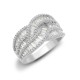 18ct White 1.83ct Round & Baguette Natural Diamond Ring
