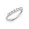 18ct White 2.00ct Natural Diamond 7 stone 1/2 ET Ring