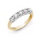 18ct Yellow/White 2.00ct Natural Diamond 5 stone Ring