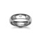 18ct Gold White Natural Diamond Rubover set Wedding Ring