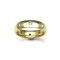 18ct Gold Yellow Natural Diamond Rubover set Wedding Ring