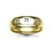 18ct Gold Yellow Natural Diamond Rubover set Wedding Ring