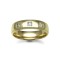 18ct Gold Yellow Natural Diamond Rubover set Wedding Ring