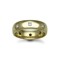 18ct Gold Yellow Natural Diamond Rubover set Wedding Ring