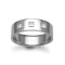 18ct Gold White Natural Diamond Rubover set Wedding Ring