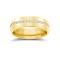 18ct Yellow Gold RBC Court Natural Diamond Wedding Band Fully Set - 6mm - 70pts