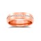 18ct Rose Gold RBC Court Natural Diamond Wedding Band Fully Set - 4mm - 50pts