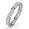 18ct White Gold Channel Set Princess Cut Full Eternity Ring Natural Diamond 1.50ct G VS