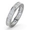 18ct White Gold Channel Set Princess Cut Full Eternity Ring Natural Diamond 2.00ct H Si