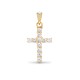 18ct Yellow Gold Natural Diamond Cross
