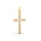 18ct Yellow Gold Natural Diamond Cross