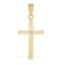 18ct Yellow 0.03ct Natural Diamond Invisible Set Cross