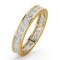 18ct White Gold Channel Set Princess Cut Full Eternity Ring Natural Diamond 2.00ct H Si