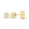 9ct Yellow 15pts Rub over earrings