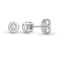 9ct White 10pts Rub over earrings