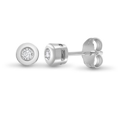 9ct White 20pts Natural Diamond Stud Earrings