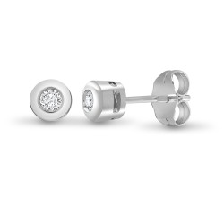 9ct White 30pts Natural Diamond Stud Earrings