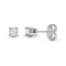9ct White 15pts Natural Diamond Stud Earrings