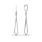 9ct White 28pts Drop Earrings