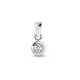 9ct White 15pts Rub over Pendant