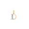 9ct Yellow Gold Natural Diamond Set Initial Pendant -Initial D