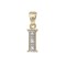 9ct Yellow Gold Natural Diamond Set Initial Pendant -Initial I