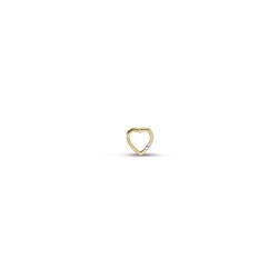 9ct Yellow Gold Natural Diamond Heart Pendant