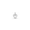9ct White Gold Natural Diamond Heart Pendant