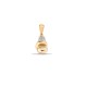 9ct Yellow Gold Natural Diamond Boxing Glove Pendant
