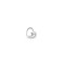 9ct White Gold Natural Diamond Heart Pendant