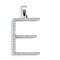 9ct White Gold Natural Diamond Set Initial Pendant