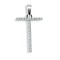 9ct White Gold Natural Diamond Set Initial Pendant