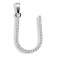 9ct White Gold Natural Diamond Set Initial Pendant
