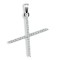 9ct White Gold Natural Diamond Set Initial Pendant