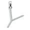 9ct White Gold Natural Diamond Set Initial Pendant