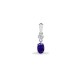 9ct White Dia-4pts Tanz-37pts Drop Pendant