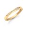 9ct Yellow Gold Natural Diamond Half Eternity Ring
