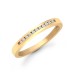 9ct Yellow Gold Natural Diamond Half Eternity Ring