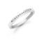 9ct White Gold Natural Diamond Half Eternity Ring