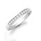 9ct White Gold Natural Diamond Half Eternity Ring