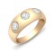 9ct Yellow Gold Natural Diamond Ring