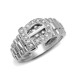 9ct White Gold Natural Diamond Ring