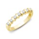 9ct Yellow 40pts Bar Set Ring